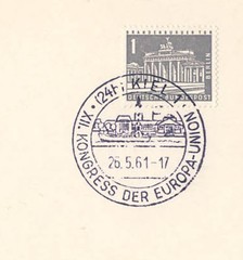 Germany 1961 Event Cover for Europa Congress Kiel #9N120