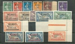 Memel 18/33 Set Or Single Values Luxury MNH Mint (M0365