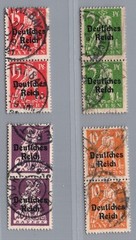 German Reich Michel No. 119 – 122 stamped