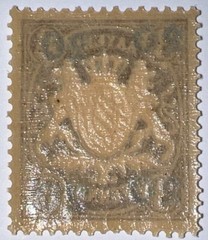 Travelstamps: 1920 Germany Bayern Overprint Stamp Mi 177 – Mint MOGH