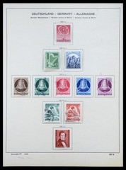 BERLIN Germany Deutschland 1948-1990 MNH MH Used in Schaubek Stamp Collection