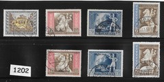 #1202 Complete set with overprints WWII 1942 Postal Congress Vienna Austria
