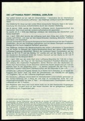 GERMANY FOLDER BDPH 1980 AVIATION – AIRPLANE – ONLY FOR MEMBERS !!!
