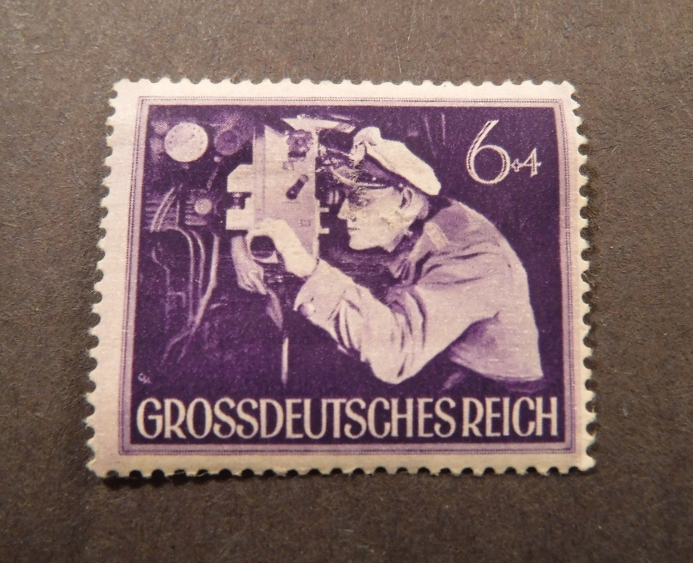 Scott#B260, 1944, 6 plus 4 pf., Submarine Officer Stamp, MHOG