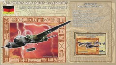 German Airplane Stamp Military Messerschmitt Bf 110C-4 Souvenir Sheet MNH