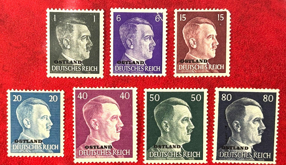GERMANY 1941 Occupation of USSR Sc#N21,25,31,33,3738,40 Mint LH OG VF (12-269)
