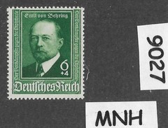 MNH stamp Sc B186 Third Reich era Germany 1940 Von Behring Scientist #9027
