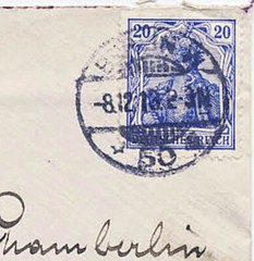 Germany 1913 International Rate Cover #84 Solo Use Berlin to New York %