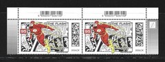 Germany 2026 DC Comics Super Heroes Flash Top Borders Pair MNH