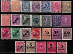 Germany Weimar Republic 1920/1923 ☀ Dienstmarke lot ☀ MNH**