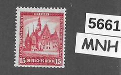 #5661 MNH Stamp B39 1931 PF15+05 City hall at Breslau / Weimar Germany