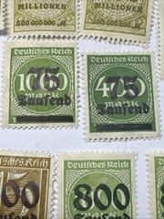 Lot of 100+ Germany 1922-23 Hyperinflation Millionen Milliarden Dienstmarke