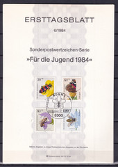 Bundesrepublik ETB 1202-5 Scott B616-9 Insects