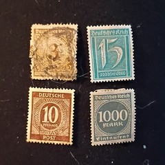 49 Germany Deutsches Reich/Deutsche Post Used Stamp Lot Inflation Mixed