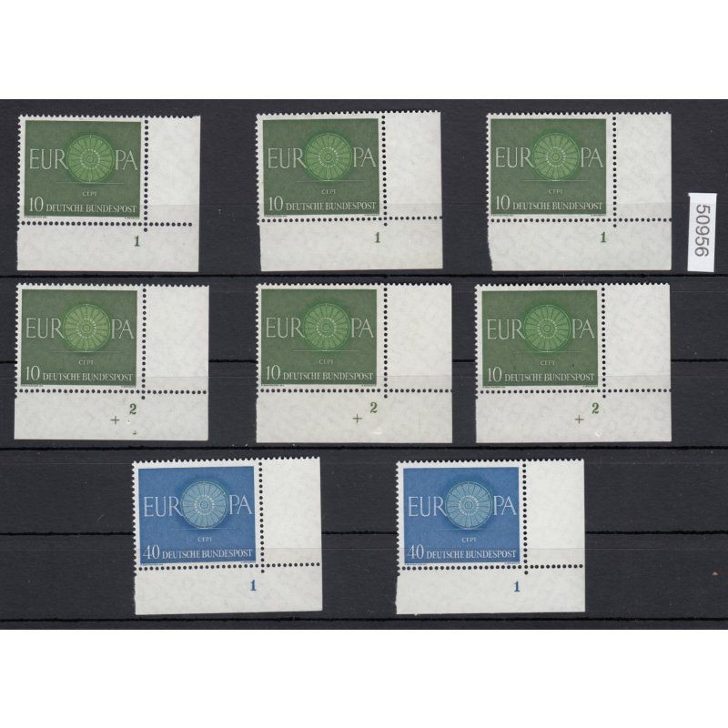 Federal 1960, Mich.-No.: 337+39 ** Corner edge Form number