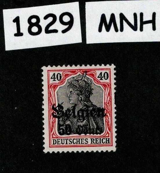 MNH Stamp Sc N20 Germany Occupation WWI 1914-1918 Belgium – Belgien #1829