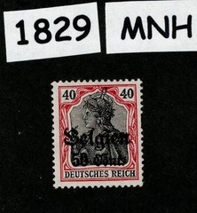MNH Stamp Sc N20 Germany Occupation WWI 1914-1918 Belgium – Belgien #1829