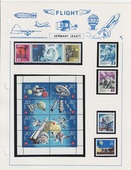 Germany Space Astronomy collection on page set 1960s MNH/MLH GE