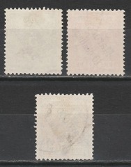 GERMAN MOROCCO 1899 EAGLE OVERPRINT 5PF 10PF AND 20PF USED