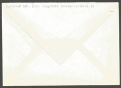 DDR Germany 1965 Tobogganing Sports Set #808-10 on Registered Cover Burgstadt