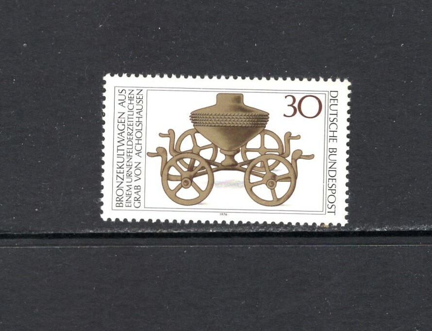 Germany 1976 ARCHAEOLOGICAL TREASURE, BRONZE RITUAL CHARIOT SC 1218 MNH