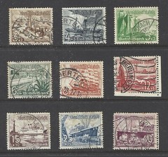 NAZI GERMANY, # B107-15, Used, SHIPS BOATS, Semi Postals