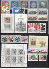 East Germany GDR DDR 1986 – complete year set + 2 minisheets – MNH