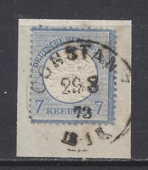 Germany 1872 7 Kreuzer large Shield issue used, CONSTANZ, $ 108.00