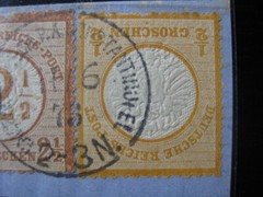 TURKEY GERMAN OFFICES Mi. #V18, V22, V29 forerunner stamps on piece! CV $480.00