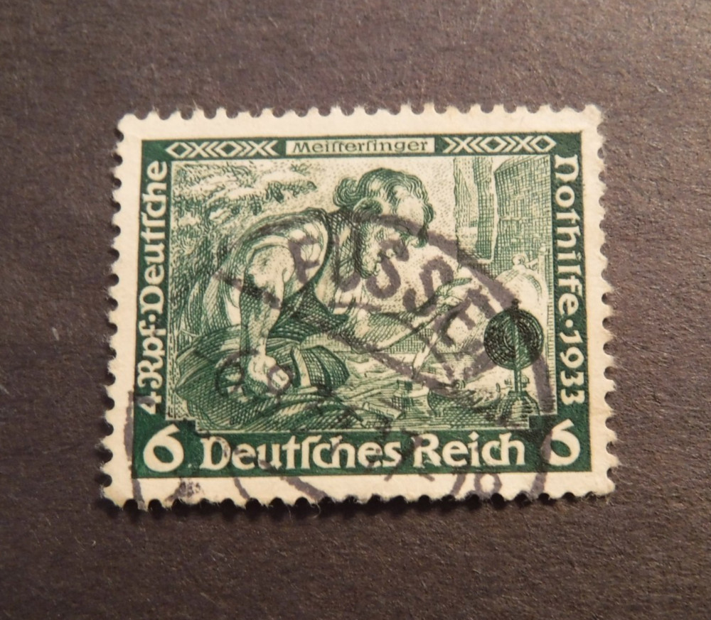 Scott#B52, 1933, 6+4 pf, „Die Miestersinger“ Semi-Postal Used Stamp