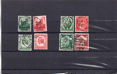 GERMANY FOUR 6pf/12pf PAIRS 1934-35 SCOTT#442/443,#444/445,#446/447,#449/450 USE
