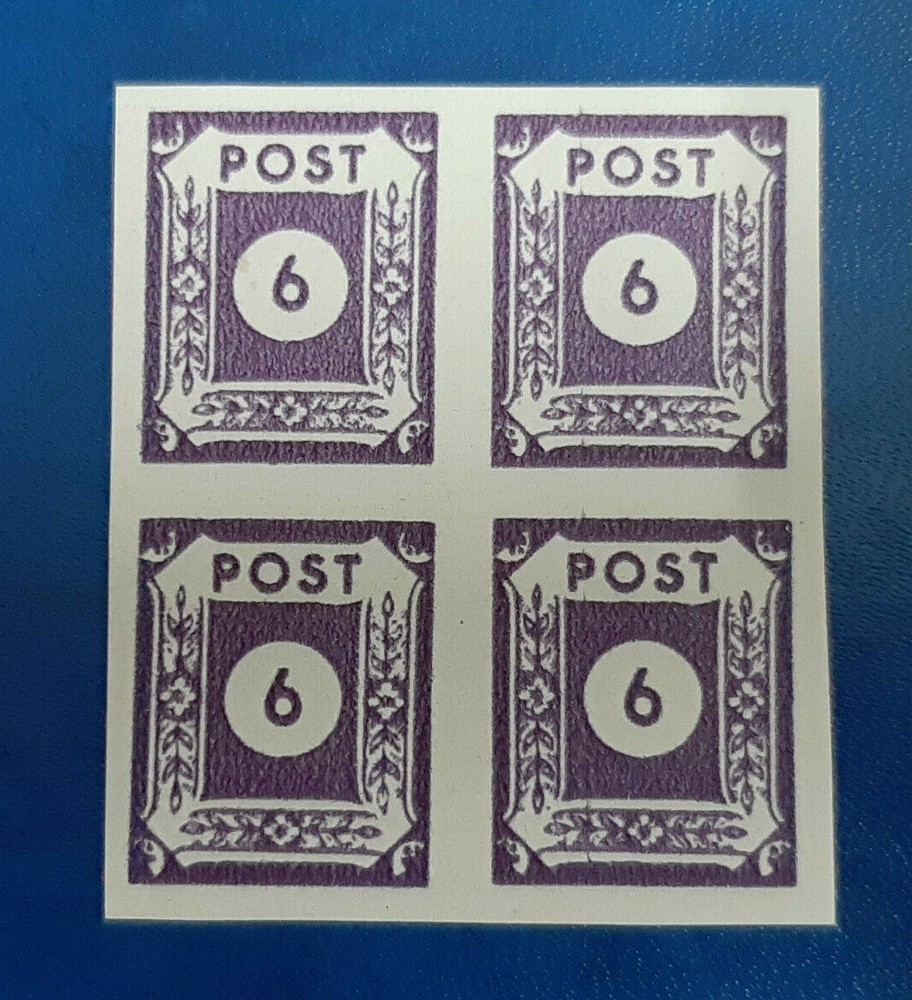 Germany Stamps Allied Occupation 4x 6 Pfennig 1946 Block SBZ Mi. Nr. 62 (19800)