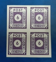Germany Stamps Allied Occupation 4x 6 Pfennig 1946 Block SBZ Mi. Nr. 62 (19800)