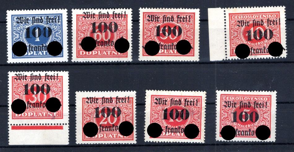 Sudetenland Rumburg 36/43 Set MH (DA2453