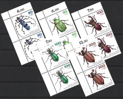 Germany 1993. Fauna. Insects. Beetles. Set Sc# B745-B749 in Pairs, MNH