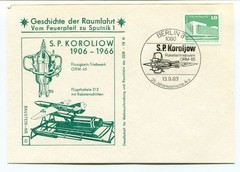 1983 Geschichte Raumfahrt Vom Feuerpfeil Sputnik 1 Koroljow Berlin 8 1080 SPACE