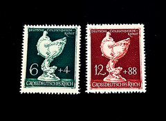 GERMANY Stamp Lot – 1944 Goldsmith Art 10 Years Sn B286,B287 Semi Postal MNH r67