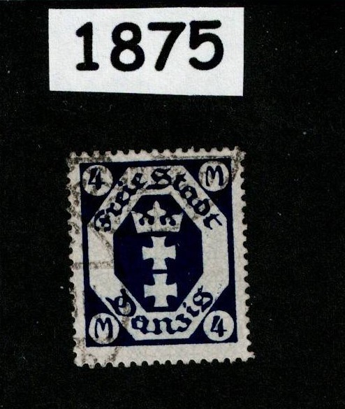 Used stamp Sc 88 Gdansk Poland Danzig 1922 Germany post WWI #1875