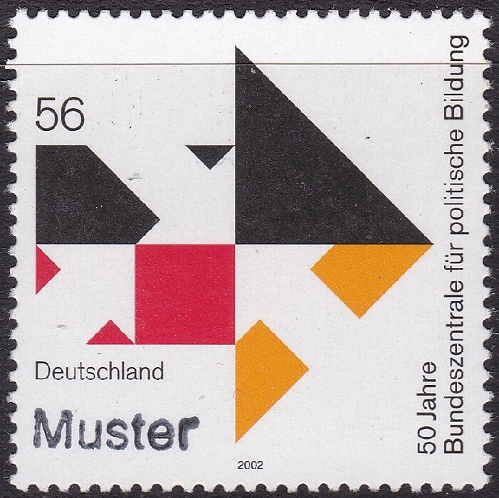 Specimen, Germany Sc2182 Federal Agency for Civic Education 50th Anniversary