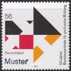 Specimen, Germany Sc2182 Federal Agency for Civic Education 50th Anniversary
