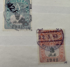 1939-42 GERMANY 3RD REICH GERICHTS KOSTEN MARKE Used in Austria 12 Diff Stamps