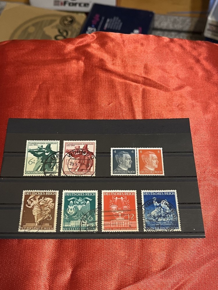Deutsches Reich, 8 misc stamps. 6 Used, 2 Mint.