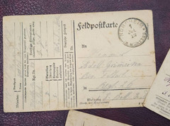 WW1 WWI Imperial German military mail soldiers feldpost postcard lot x 3 1917-18