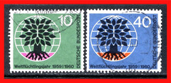 Germany Postage Stamps Scott 807-808, Used Complete Set!! G1367i