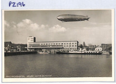 GRAF ZEPPELIN Postcard Friedrichshafen *NEW HARBOUR STATION* 1933 Germany PZ196