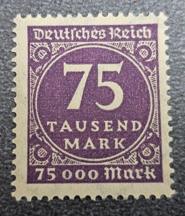 Stamp Germany Deutsches Reich 75 000 Mark 1923 Mi. Nr. 276 [🇩🇪39269-10]