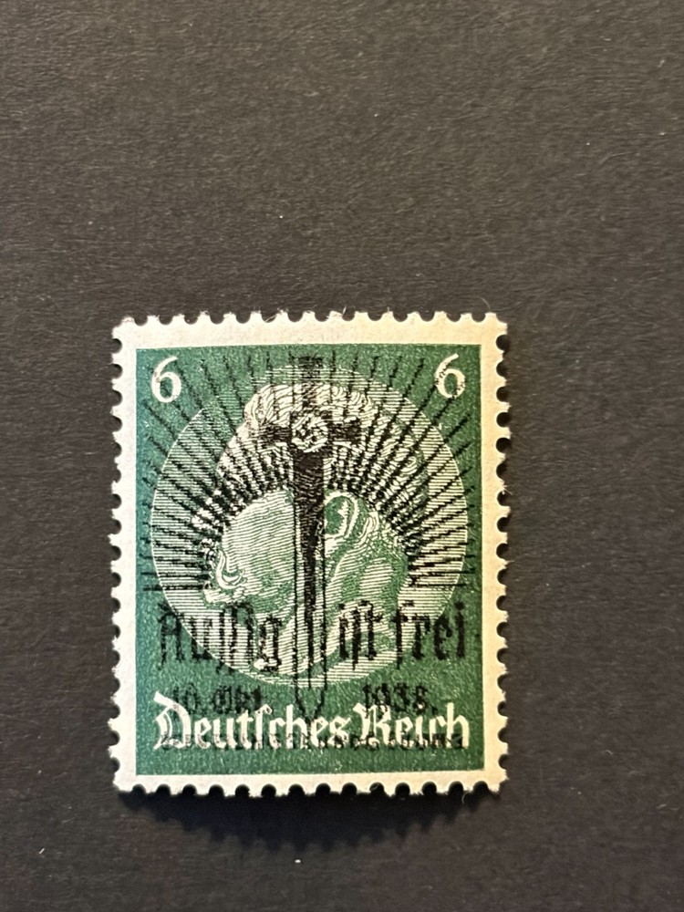 SUDETENLAND WWII GERMAN OCCUPATION Local ovpt AUSSIG 6 Rpf. MNH /s2 #526