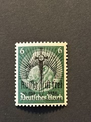 SUDETENLAND WWII GERMAN OCCUPATION Local ovpt AUSSIG 6 Rpf. MNH /s2 #526