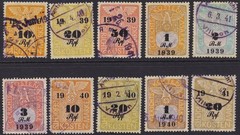 Lot Stamp Germany Poland Revenue WWII Court Document Fee 1939-41 Selection U