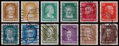 Germany Scott 351-362 (1926-27) Used/Mint H VF Complete Set, CV $19.65 B